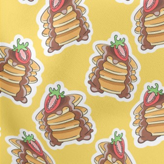 Strawberry Chocolate Muffins Lightweight Cotton Poplin