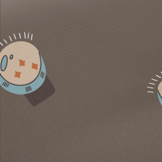 Vintage Hand-painted Crystal B Midweight Cotton Poplin