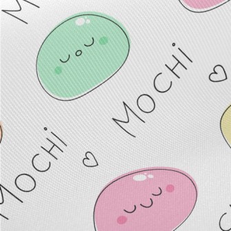 Kawaii Colorful Mochi Midweight Cotton Poplin