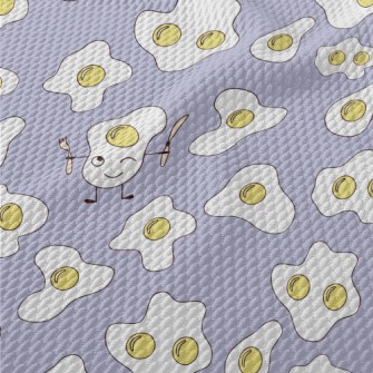 Funny Poached Eggs Birdseye Piqué