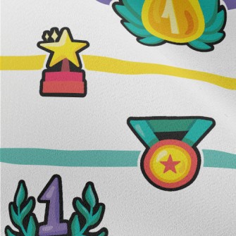 Cartoon Sports Trophy Chiffon