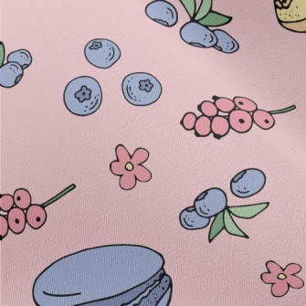 Macarons With Blueberries Chiffon