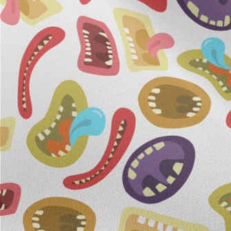 Colorful Monster Mouth Chiffon