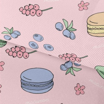 Macarons With Blueberries Waterproof Oxford