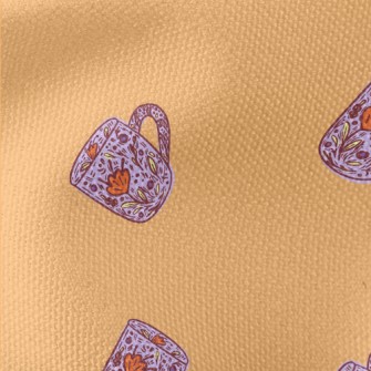 Flower Pattern Mug Waterproof Canvas