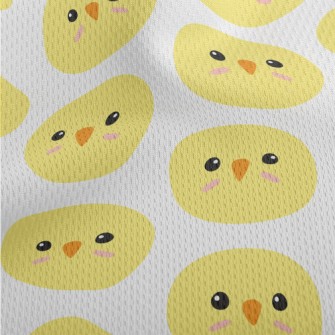 Cute Chicken Face Athletic Mesh Flat Back