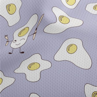 Funny Poached Eggs Athletic Mesh Flat Back