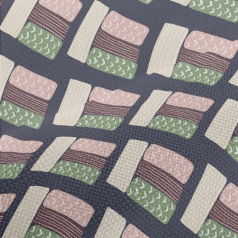 Hand Drawn Floral Pattern Performance Linen