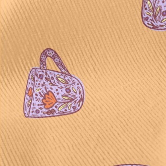 Flower Pattern Mug Standard Corduroy