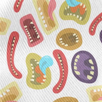Colorful Monster Mouth Standard Corduroy