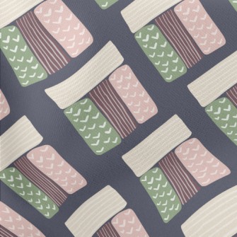 Hand Drawn Floral Pattern Stretch Ponte