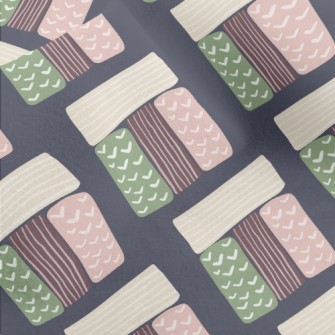 Hand Drawn Floral Pattern Micro Fleece