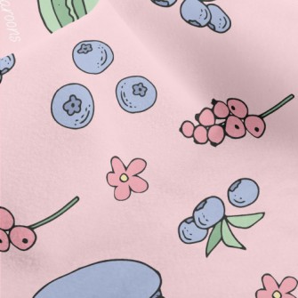 Macarons With Blueberries Micro Fleece