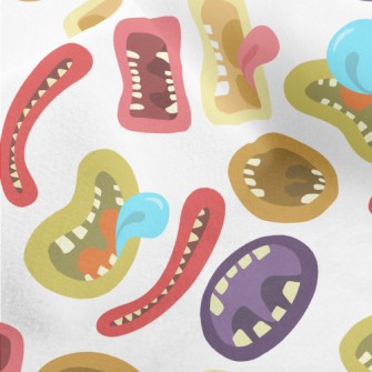 Colorful Monster Mouth Micro Fleece