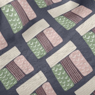 Hand Drawn Floral Pattern Minky