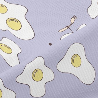 Funny Poached Eggs Piqué