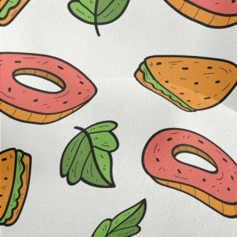 Sandwiches And Donuts Lightweight Performance Linen