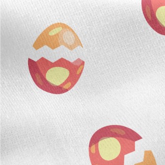 Happy Easter Eggs Jersey Backed Fleece