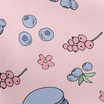 Macarons With Blueberries Pongee