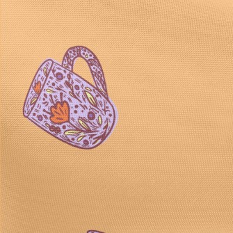 Flower Pattern Mug Pongee