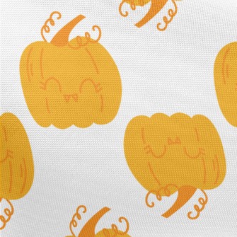Cute Smiling Pumpkin Pongee