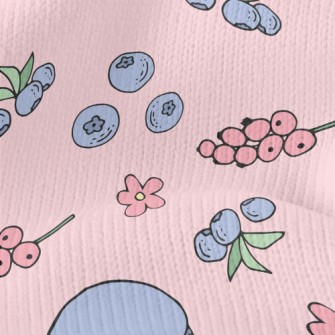 Macarons With Blueberries Stretch Jersey