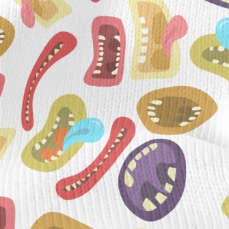 Colorful Monster Mouth Stretch Jersey