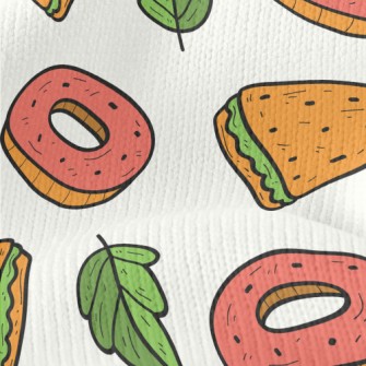 Sandwiches And Donuts Stretch Jersey