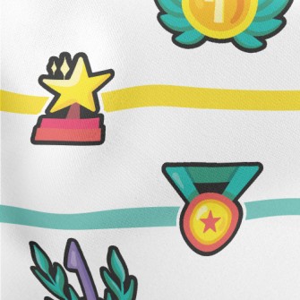 Cartoon Sports Trophy Lightweight Cotton Poplin