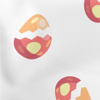 Happy Easter Eggs Lightweight Cotton Poplin
