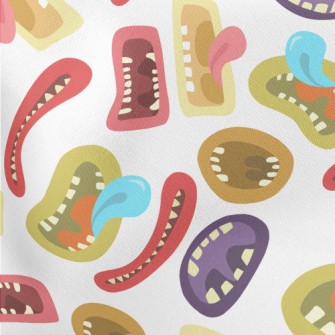 Colorful Monster Mouth Lightweight Cotton Poplin