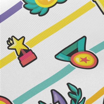 Cartoon Sports Trophy Midweight Cotton Poplin