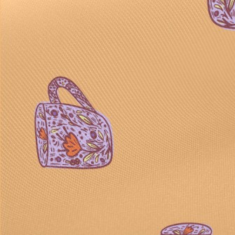 Flower Pattern Mug Midweight Cotton Poplin