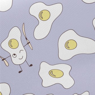 Funny Poached Eggs Midweight Cotton Poplin