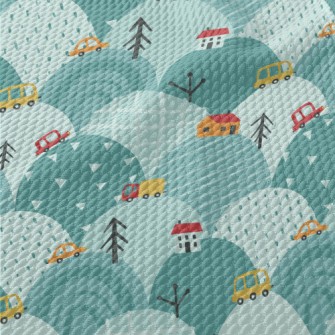 Geometric Hills Birdseye Piqué