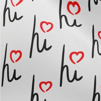 Cursive Love Hi Chiffon