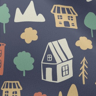Graffiti Country House Chiffon