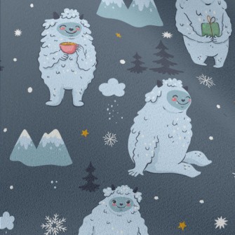 Cute Snow Monster In The Mount Chiffon