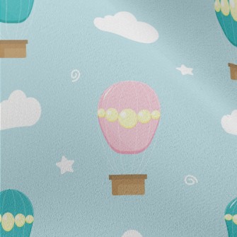 Pearl Decorated Hot Air Balloo Chiffon
