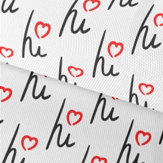 Cursive Love Hi Waterproof Oxford