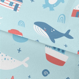 Ship Whale Captain Waterproof Oxford