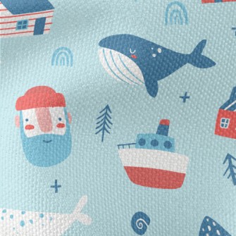 Ship Whale Captain Waterproof Canvas