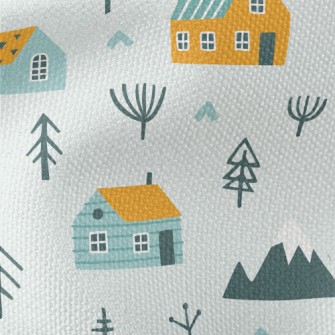 Lovely Forest Cottage Waterproof Canvas