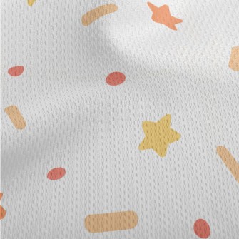Mini Star Athletic Mesh Flat Back