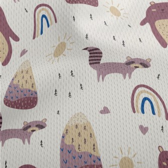 Harmless Forest Animals Athletic Mesh Flat Back