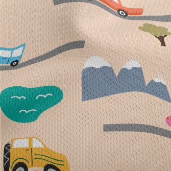 Happy Travel Car Athletic Mesh Flat Back