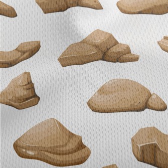 Strange Shaped Stones Athletic Mesh Flat Back