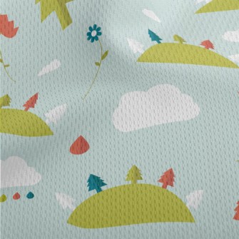 Hill Trees Athletic Mesh Flat Back