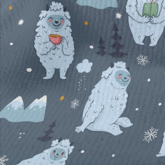 Cute Snow Monster In The Mount Terry
