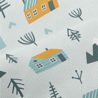 Lovely Forest Cottage Performance Linen